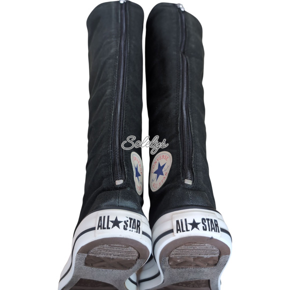 Converse All Star 2011 XXHI Zipper Knee High Y2K Zip Black Pink Sneaker Boot 7.5 - Picture 11 of 14